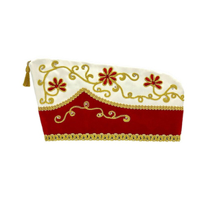 Chapeau de prince traditionnel de carnaval avec bordure dorée brodée, chapeau de fête, petit bateau pour unisexe - Product Image 4