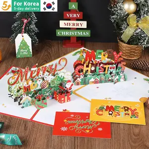 Weihnachtsbaum 3D Pop-Up-Karte Weihnachten funkelnde Phantasie Grußkarte Weihnachtsbaum Segen Geschenk Nachrichtskarten