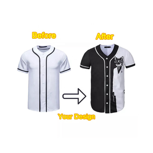 Camiseta de Béisbol Personalizada para Adultos, Bordada, para Softbol, Transpirable, Unisex, con Logotipo Frontal, para Primavera/Verano - Product Image 1