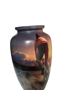 High Quality Modern Aluminium Decorative Funeral Cremation Urn Memorial Container <b>Jar</b> Metal Urn <b>Jar</b> in Wholesale Price - Product Image 6