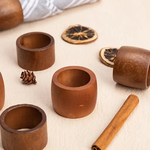 Wood Napkin Rings Premium Home Wedding <b>Party</b> <b>Table</b> Decoration Accessories Durable Modern Design Design In Hot Sale - Product Image 1