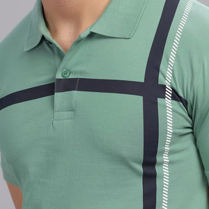 Polo Estampado para Hombre, Transpirable, Mezcla de Algodón, Casual, para Golf, con Logotipo Personalizado, OEM, ODM, Venta al Por Mayor - Product Image 3