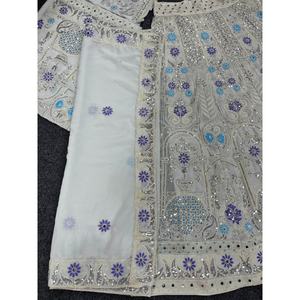 Magnifique tenue de fête indienne et pakistanaise Lehenga Choli avec dupatta - Product Image 5