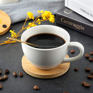 Posavasos de lujo ecológico de madera de bambú clásico, soporte para bebidas, acabado Natural para cocina, comedor, cafetería, hogar, oficina, uso de regalo - Product Image 1