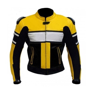 Chaqueta de Motocicleta Moderna de Cuero, Ropa Exterior Protectora para Motociclistas, Duradera, Elegante y Cómoda para Uso Diario - Product Image 1