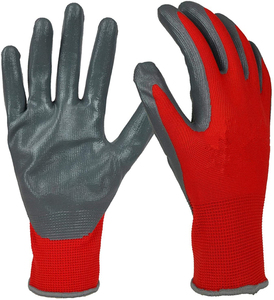 Gants en PVC enduits de nitrile légers, design flexible, surface lisse, usage général, antidérapants, anti-humidité, confiance garantie - Product Image 1