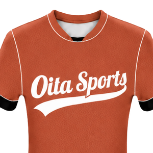 Maillot de football orange rouille à manches courtes, uniforme d'équipe sportive, tenue d'entraînement, vêtements de sport, vêtements de performance - Product Image 3