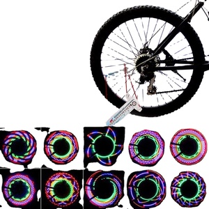 Feux indicateurs LED colorés double face pour roue de vélo, feux de signalisation pour pneus de VTT - Product Image 1