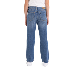 Export Oriented OEM Service <b>Soft</b> Girls Washed Denim <b>Jeans</b> Custom Design Comfortable Stylish Casual Loose Fit Eco-Friendly Kids - Product Image 4