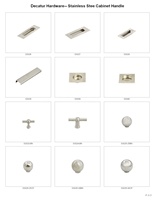 Poignée de porte coulissante encastrée en acier inoxydable 304 durable pour cuisine et chambre, design moderne