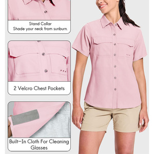 Camisetas de Pesca de Último Diseño, Talla Personalizada e Impresión de Logotipo, Camisetas de Pesca Modernas y Elegantes para Mujer - Product Image 5