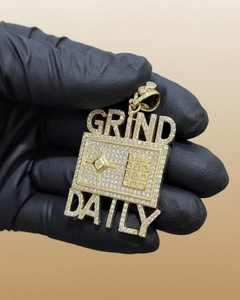 Colgante Personalizado con Letra Inicial, Estilo Hip Hop, con Moissanita VVS, Plata 925, Collar con Incrustaciones de Diamantes para Hombre - Product Image 3