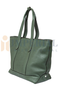 Nouveau Sac Fourre-tout en Cuir Pleine Fleur Vert Tendance 2026 avec Fermeture Éclair, Conception Confortable, Meilleure Vente, Haute Qualité, Personnalisable - Product Image 5