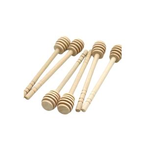 Palito para Miel Decorativo de Madera Ecológica con Baño de Oro Rosa, Mango Largo, Logotipo Personalizado para Bodas, Eventos, Recuerdos de Fiesta, Regalo - Product Image 4