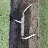 Tubería de Drenaje de Fibra de Vidrio con Acción Capilar para Campos de Golf y Césped Deportivo, Tubería de Drenaje Tratada Térmicamente con Malla de Acero Inoxidable