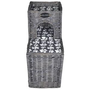 Árbol para Gatos Ligero de Tamaño Mediano, Color Gris, de Poliéster, Casa para Gatos, Muebles para Mascotas - Product Image 4