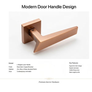 Luxury Solid Brass Door Lever <b>Handle</b> Set | High-End Interior Door <b>Handles</b> with Mortise <b>Lock</b> | Antique, Black, Gold & Graphite - Product Image 5