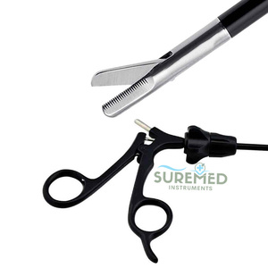 Laparoscopic <b>Square</b> End Grasping Forceps Manual Precision Atraumatic Surgical Tissue Holding <b>Tool</b> - Product Image 4