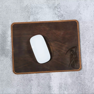 Tapis de souris professionnel en cuir véritable, tapis de bureau en cuir de vache véritable, imperméable, pour bureau de direction LMP-0027 - Product Image 1