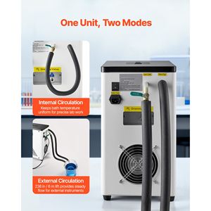 Refrigeratore da Laboratorio con Display LCD, da 20°C a Temperatura Ambiente, 3.4 L, Doppia Circolazione Interna ed Esterna, Compatibile con Laboratorio - Product Image 4