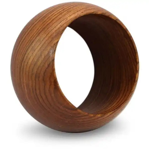 Colección de Pulseras de Madera Hechas a Mano, Adornos de Madera Natural Tallada a Mano, Elegantes Brazaletes Decorativos, Artesanía Uttar - Product Image 5