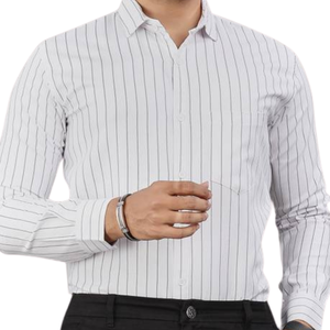 Chemise décontractée en velours côtelé marron pour homme, manches longues, col rabattu, couleur unie, tissu sergé respirant, idéale pour l'automne - Product Image 5