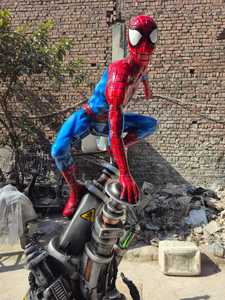 Figura de Fibra de Vidrio de Spider-Man, Estatua de Acción Esculpida, Diseño Moderno de Dibujos Animados, Artículo Coleccionable Artístico, Paquete Individual - Product Image 4