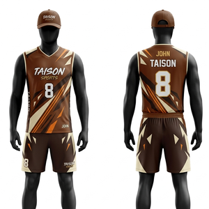 Uniforme de Voleibol Premium de Poliéster y Spandex, 150 GSM, Transpirable, Color Morado, con Paneles Impresos por Sublimación y Diseño de Logotipo Personalizado - Product Image 3