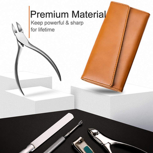 Factory Direct Nail Care <b>Manicure</b> <b>Kits</b> Premium Japanese Stainless Steel Tools Custom Logo Travel Case Wholesale - Product Image 4