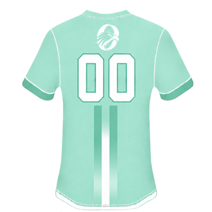Conjunto de Rugby Verde Menta y Blanco, Jersey de Manga Corta con Cierre Frontal, Pantalones Cortos a Juego, Uniforme Deportivo Transpirable para Entrenamiento de Equipo - Product Image 4