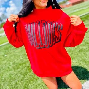 Rebels Oversized Turtleneck Unisex <b>Mock</b> <b>Neck</b> Crew <b>Neck</b> Sweatshirt Embroidery Polka Dot Gingham Patch Chenille Letter - Product Image 4