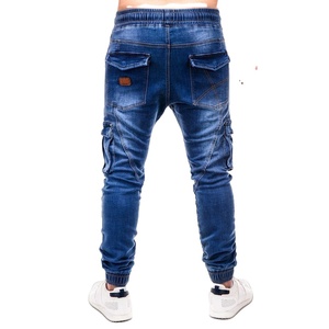 Top haute qualité Streetwear Jeans pantalon lavage à l'acide saison d'hiver poches avant arrière poids lourd couleurs unies Denim pantalon pour hommes - Product Image 2