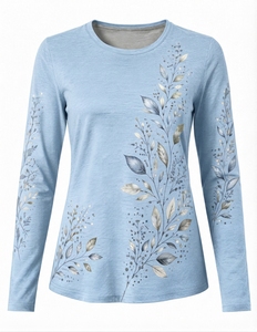 Nouveaux T-shirts décontractés pour femmes, personnalisables, de haute qualité, 190 g, été, confortables et doux, vente en gros à prix réduit - Product Image 3