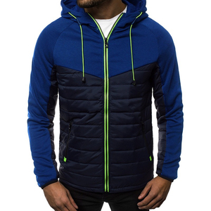 Hot Sale Custom Printed <b>Men's</b> Winter Puffer <b>Jacket</b> <b>Canvas</b> Fabric Stand Collar Male Padded Bubble Warm OEM - Product Image 3