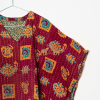 Robes d'hiver pour femmes en coton Kantha cousues à la main de qualité supérieure, style vintage, en coton Kantha matelassé