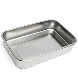 Bandeja Quirúrgica Médica Reutilizable de Acero Inoxidable de 24cmx16cm, Plato Dental, Herramienta Manual para Instrumentos de Laboratorio, para Huesos - Product Image 3