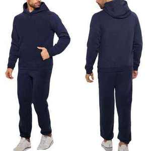 High Quality <b>Men's</b> Casual <b>Pullover</b> <b>Jacket</b> and Gym Pant Set Embroidered Hoodies for Jogging and Tracksuit Wholesale - Product Image 4