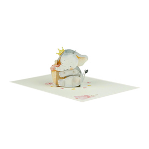 Carte de vœux 3D pop-up faite à la main, personnalisée OEM, en gros, pour événement de baby shower - Product Image 3