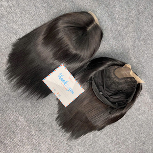 Peluca de Cabello Humano Liso de Lujo, Colorida, Estilo Bob, Corte Corto, Parte Media, Super Doble Trama, 8-12 Pulgadas, Encaje HD - Product Image 1