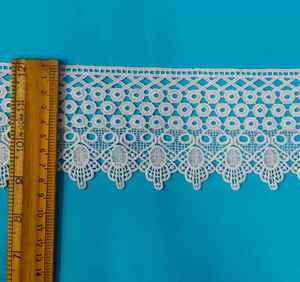 Ribete de encaje floral de guipur para ropa, decoración textil del hogar, borde calado bordado, ribete decorativo para prendas, artesanía de costura, exportación. - Product Image 5