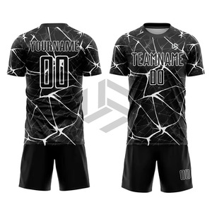 Top Selling Unisex <b>Soccer</b> Jersey Football Uniform Sets with Short Sleeves 100% Polyester UV Protection Custom Colors - Product Image 1