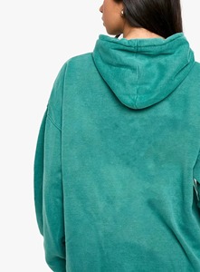 Sweat-shirt court en mousse de haute qualité, en coton molletonné épais, coupe oversize, avec ourlet brut, pour femme, personnalisable avec impression en relief - Product Image 6