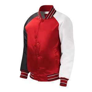Chaqueta Bomber Varsity de Satén |   Parche Bordado Personalizado |   Chaqueta de Entrenador de Equipo |   Precio de Fábrica al por Mayor - Product Image 2