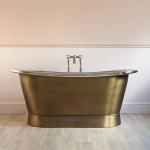 Baignoire AL ALAM HOME en laiton et cuivre, style antique, forme irrégulière, écologique, durable, sans couvercle, baril de bain de sécurité général - Product Image 2