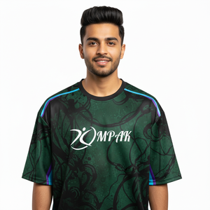 T-shirt décontracté surdimensionné pour homme, style streetwear, sublimation, vêtements de mode - Product Image 1