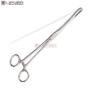 24cm Surgical Stainless Steel Grasping Hemostasis Medic Instruments High Quality Rampley <b>Sponge</b> Holding Forceps Manual Power MOL - Product Image 3