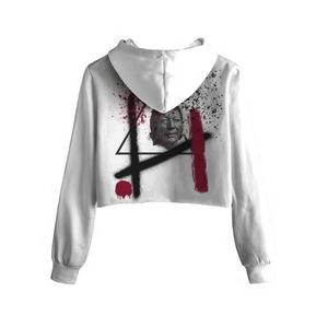 2022ขายส่งโพลีเอสเตอร์/ ผ้าฝ้ายที่มีคุณภาพดีที่กำหนดเองพิมพ์ Hoodie ธรรมดาพืชด้านบน Hoodies - Product Image 2