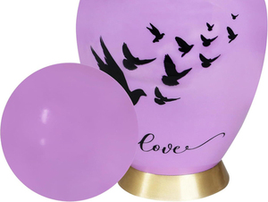 Urnes funéraires américaines à motif d'oiseau pour cendres d'adultes, pour hommes et femmes, avec capacité personnalisable - Product Image 5