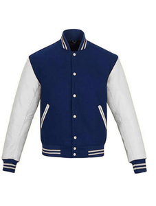 Men Wool Body Leather Sleeve Varsity <b>Jacket</b> Custom Logo Chenille Embroidery <b>Jacket</b> Men - Product Image 5