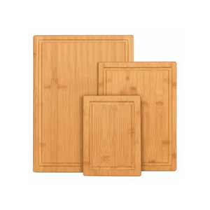 Ensemble de planches à découper en bambou, planches à découper en bois naturel avec rainure pour les jus, planches de préparation alimentaire pour hacher les légumes - Product Image 4